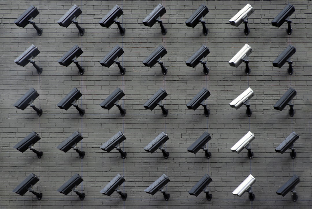 Conceptual illustration of online tracking and digital surveillance monitoring user behavior